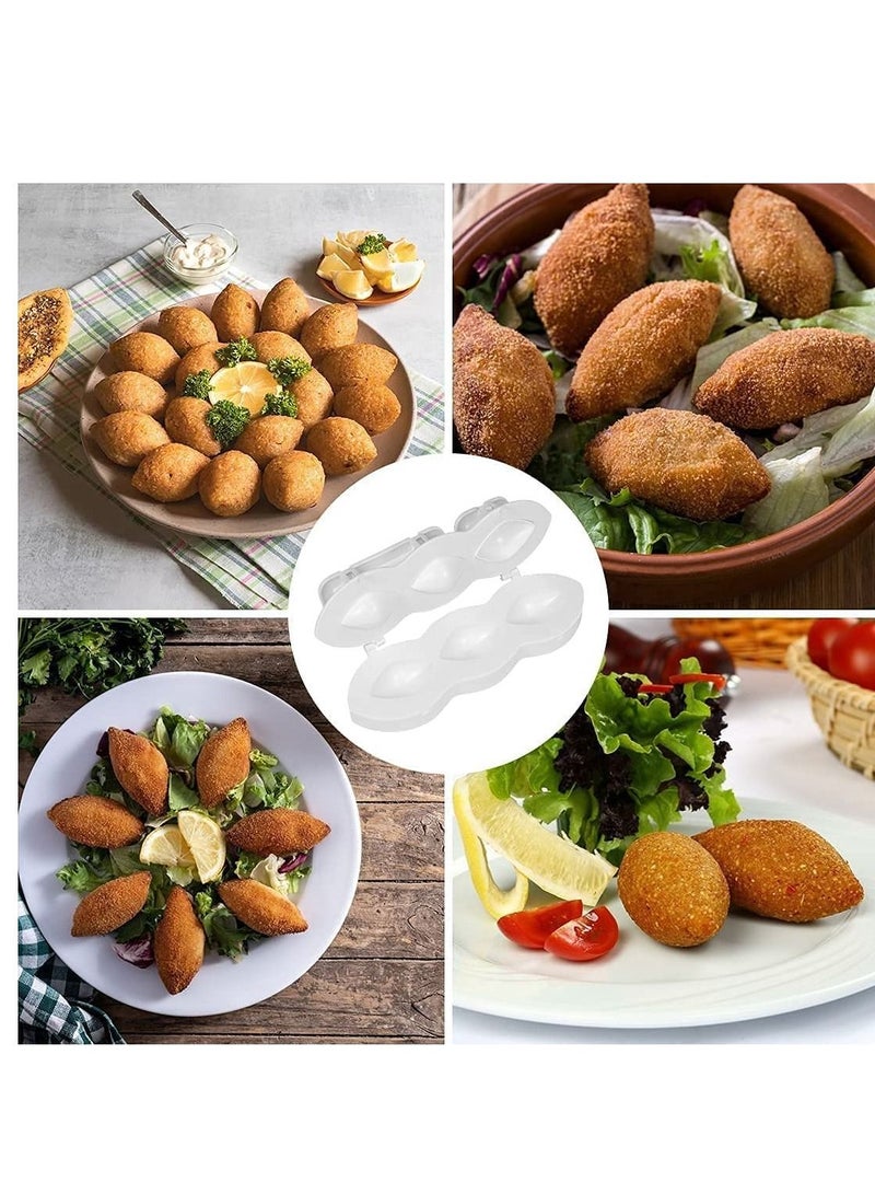 صانع الكبة 7 سم أداة مبتكرة محمولة من البلاستيك لصنع كرات اللحم كرات السمك بيضاء - Image 5