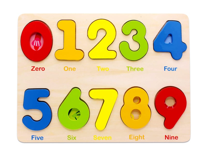 Aile Wooden Preschool Learning Number Puzzles Toys for Kids Age 24 Educational Toys - Image 4