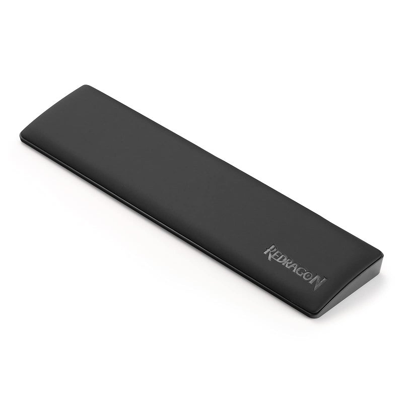 Redragon P035 Meteor S Computer Keyboard Wrist Rest Pad, Ergonomic Soft Memory Foam Wrist Support w/Anti-Slip Rubber Base, 60% 61 Keys Compact Size 11.38 x 2.87 in, 0.78 inch (20mm) Height, Black - Image 1