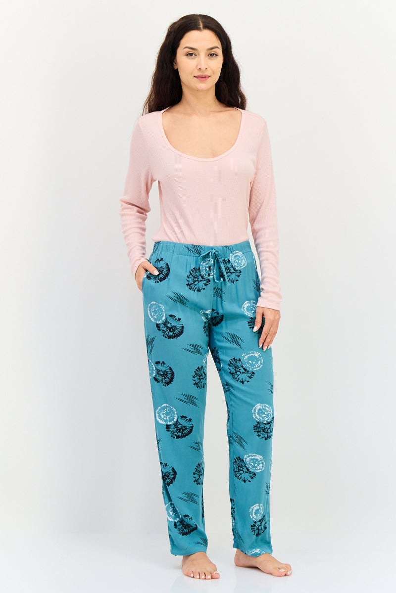 zivame Coucou x Zivame Women Allover Print Drawstring Pajama Pant, Multicolor - Image 4