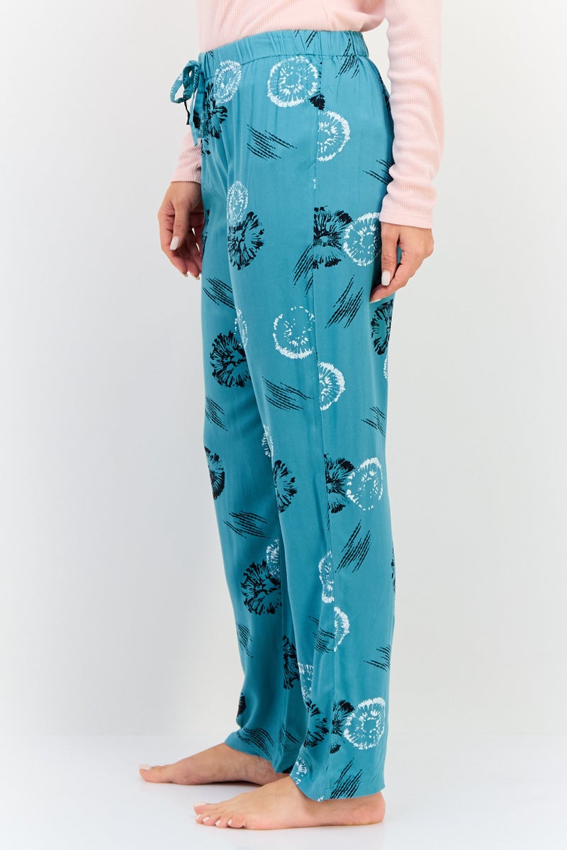 zivame Coucou x Zivame Women Allover Print Drawstring Pajama Pant, Multicolor - Image 2