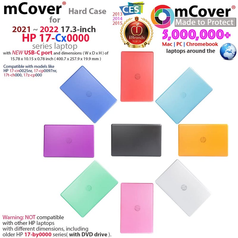 mCover Case Compatible ONLY for 2021-2023 17.3" HP Laptop 17-CNxxxx Series (No DVD Drive) Windows Laptop Computer - Clear - Image 2