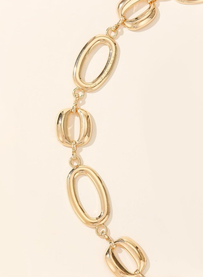 QFSH Women Waist Chain Belt Circular Metallic Boho Body Chain for Dresses Jeans Outfits Jewelry Accessory for Party (Gold 2) - Image 4