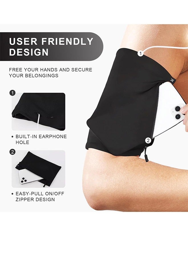 Running Phone Holder,Phone Armband with Larger Storage Space,Sturdy Zipper - Image 1