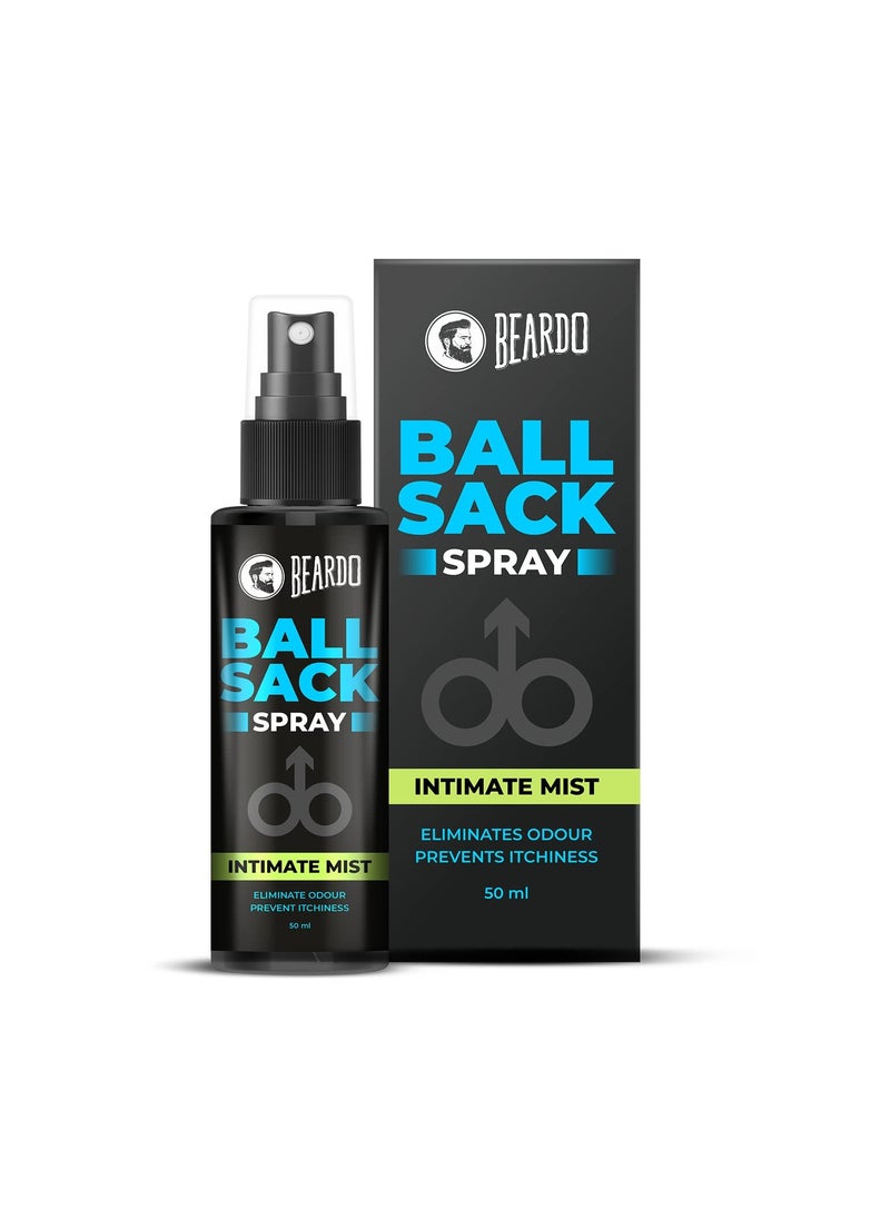 BEARDO - Beardo Ball Sack Spray For Men, 50ml | Intimate Care Spray for Fresh, Clean and Dry Balls | Intimate Hygiene Body Spray for Men; Prevents Odor, itch | Strictly for men Gift for men - Image 1