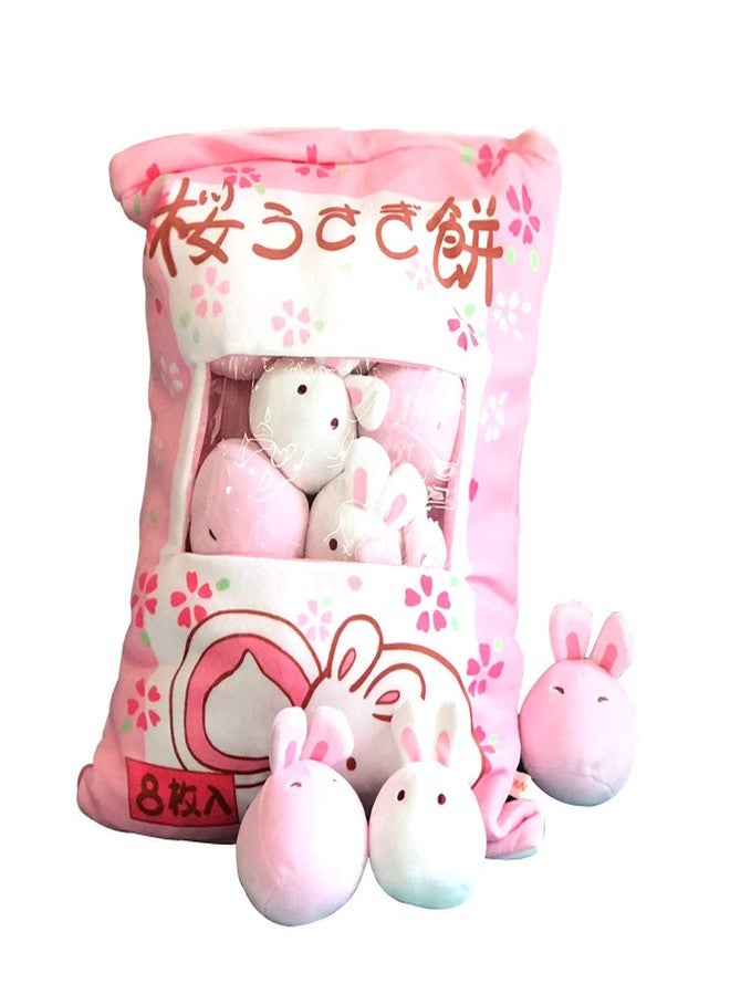 REFAHB Cute Plush Pillow Throw Pillow Removable Stuffed Animal Toys Creative Gifts for Girls (Bunny) - Image 1