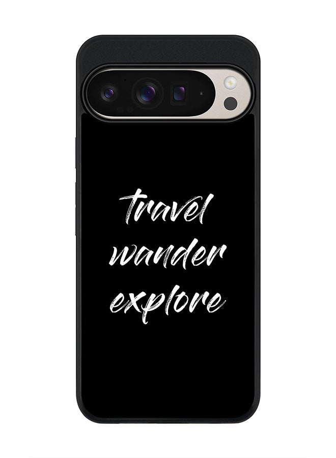 Stylizedd For Google Pixel 9 Pro XL Case,Slim fit Camera Protection, Shockproof Thin Phone cover - Travel Wander Explore - Image 1