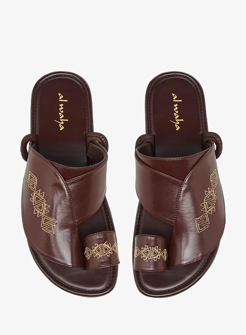 الواحة صنادل رجالية مطرزة تشكيلة رمضان