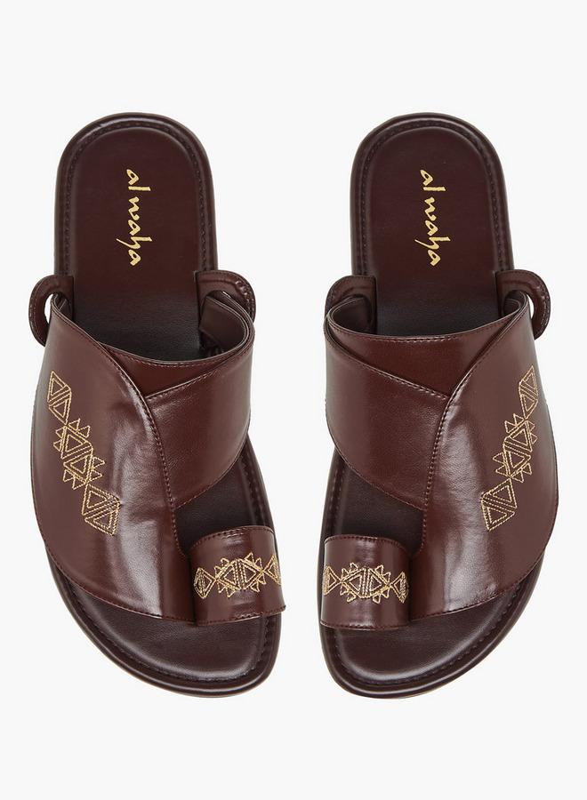 الواحة صنادل رجالية مطرزة تشكيلة رمضان - Image 1