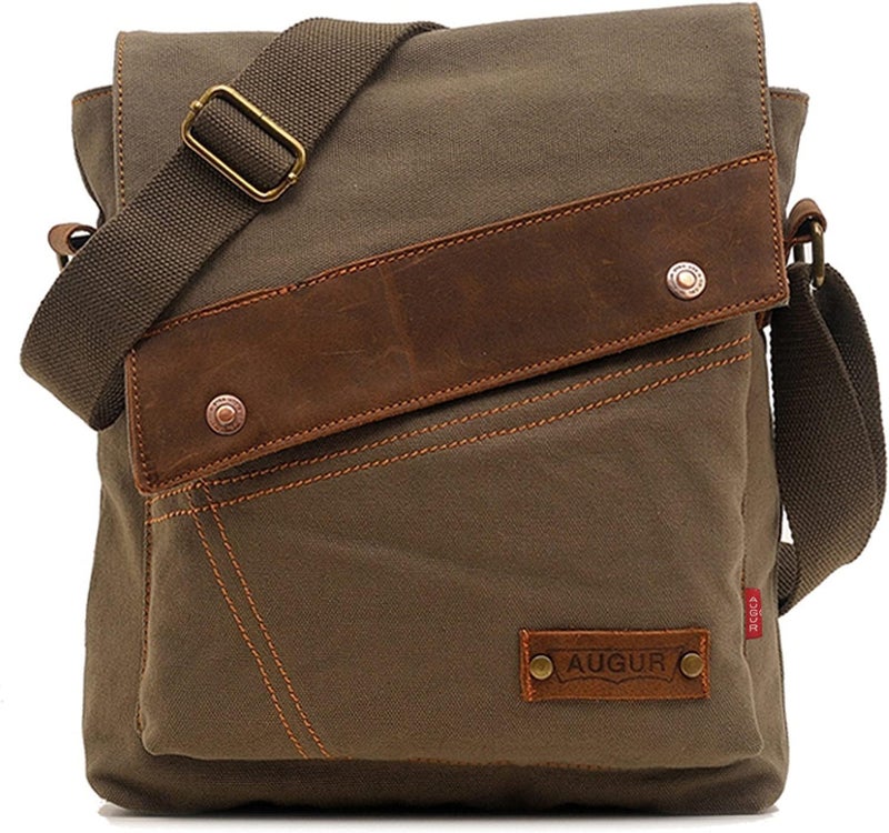 AIBAG Messenger Bag, Vintage Small Canvas Shoulder Bag Crossbody Purse - Image 1