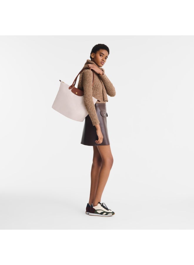 Longchamp Women's Large Camera Bags, Handbags,Shoulder Bags, Paper White - Recycled Canvas Classic Style - Image 2