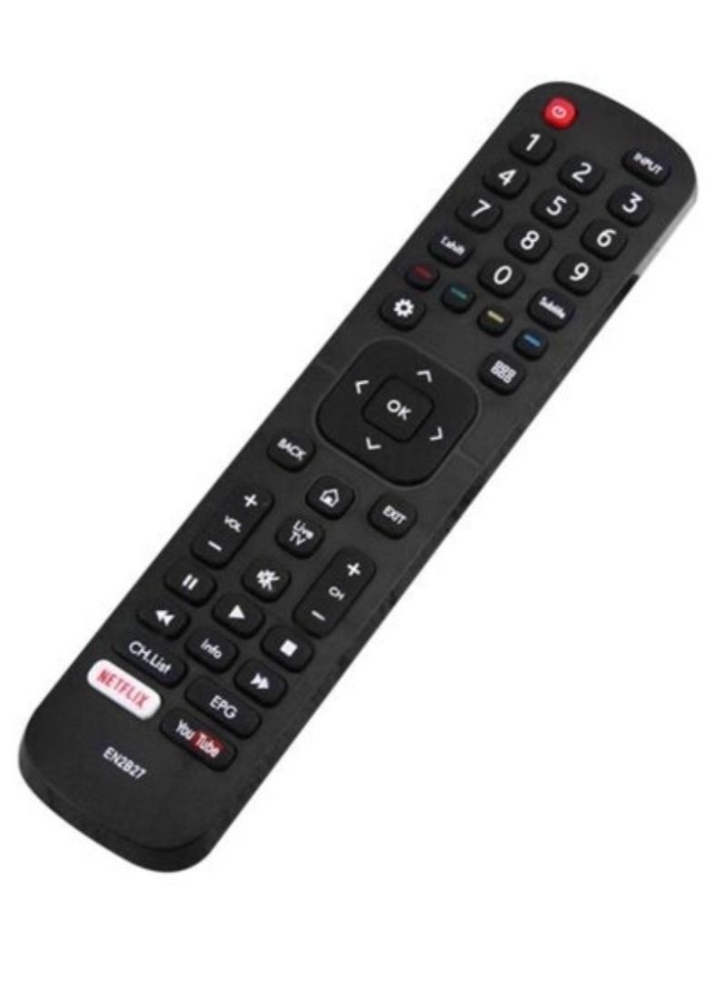 Remote Control Replacement For Hisense TVs Black - Image 1