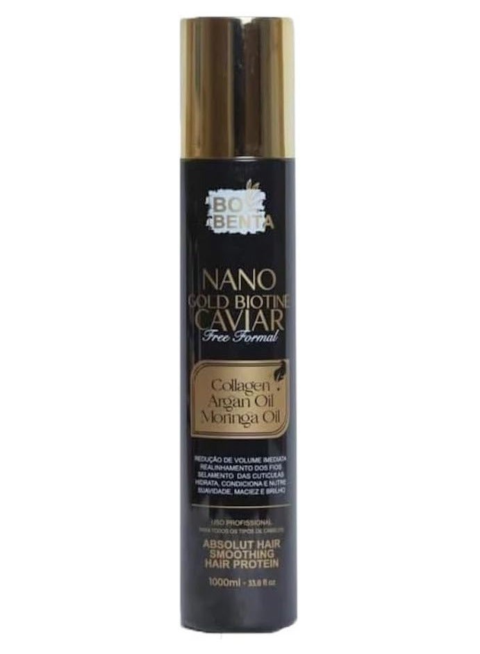 Bobenta Nano Gold Biotin Caviar Hair Treatment - 1000 ml - Image 1