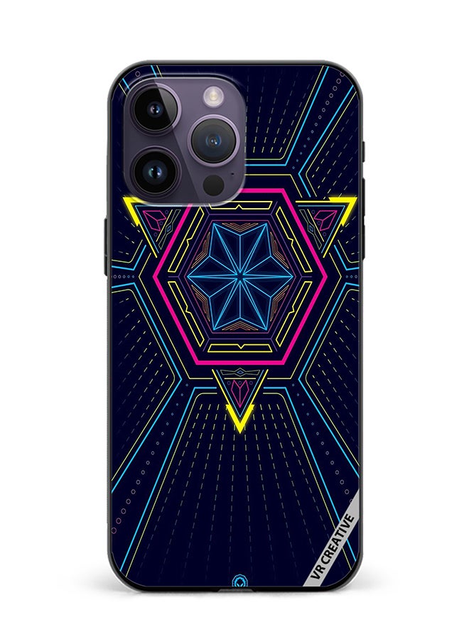 VR CREATIVE Protective Case Cover For Apple iPhone 15 Pro Max Abstract Design Multicolour - Image 1