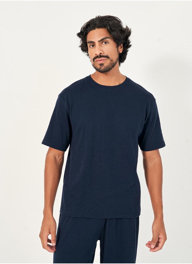 Styli - Back Print Oversized T-Shirt & Open Hem Joggers Interlock Co-Ords - Image 1