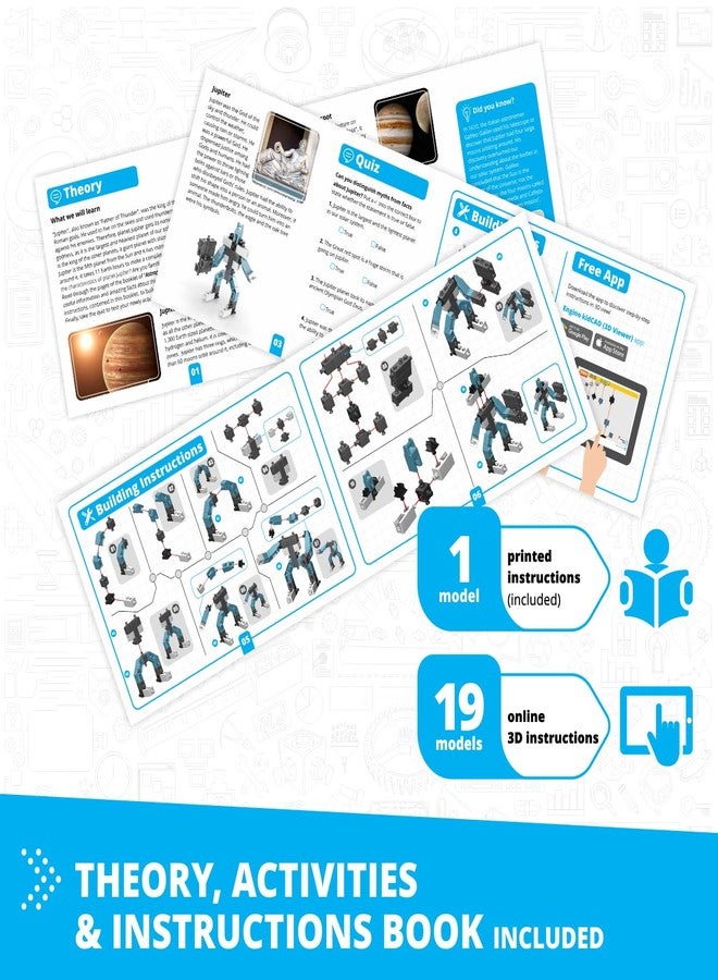 Engino Creative Engineering STEM Toys, 20 Multi Model Set, Building Toys for Kids 7+, Engineering Kit for Inventors, STEM Projects, Creative & Fun Play, Gift for Boys & Girls - Image 5