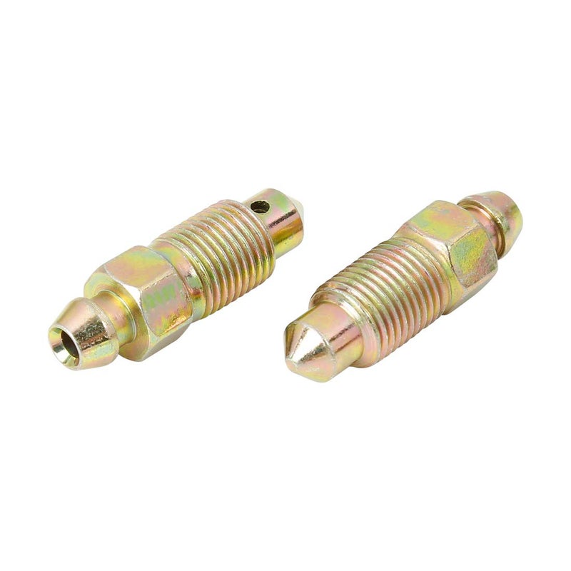 F FIERCE CYCLE 2Pcs M10x1mm Banjo Bolt Bleeder Screw with Cap for Motorcycle Brake Master Cylinder - Image 3