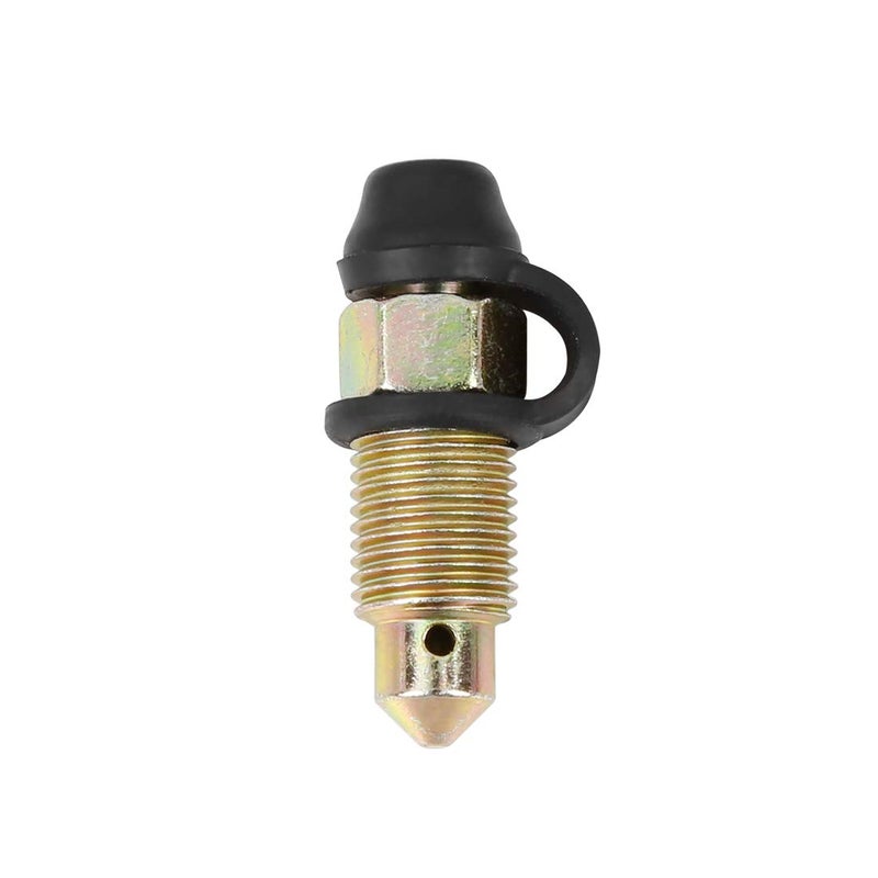 F FIERCE CYCLE 2Pcs M10x1mm Banjo Bolt Bleeder Screw with Cap for Motorcycle Brake Master Cylinder - Image 5