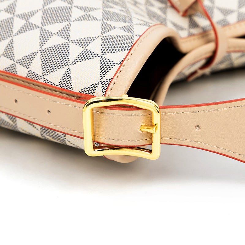 New Printed Carryall Checkerboard Baguette Bag Croissant Postman Shopping Bag Pillow Tote Bucket Women'S Bag - Image 5