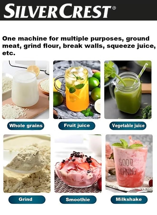 SILVER CREST 2 in 1 Multi-Function Electric Blender With Grain Grinder, 2.5L Capacity, 5500 Watts Power - Image 4