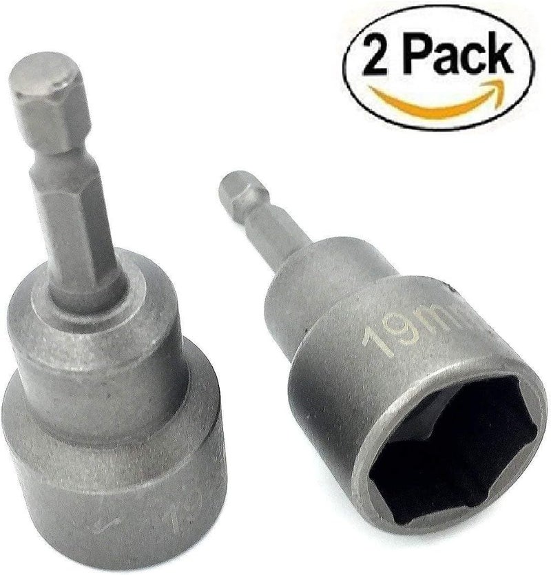 PANOVOS 2pc Leveling Scissor rv-Jacks Socket Drill Adapter With 1/4 Quick Connect Hex Shank Tools, Works With All 3/4 or 19mm Hex Drive Jacks,Power Nut Driver Bit Set - Image 2