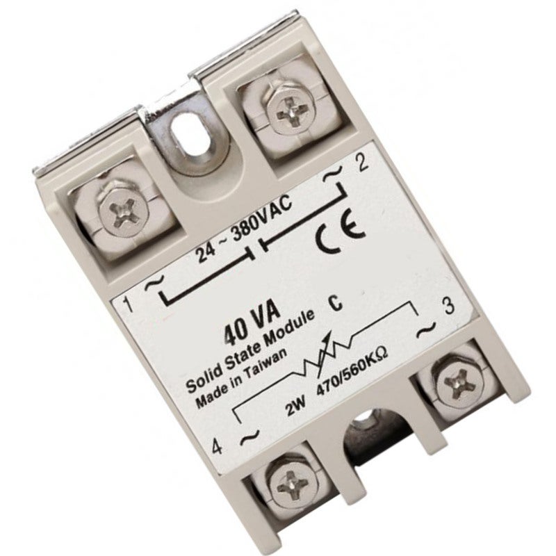 FOTEK Solid State Relay 40A 24-380VAC Output 2W 470-560KΩ Input - Spark-Free ABS SSR for Automatic Process Control - Image 4