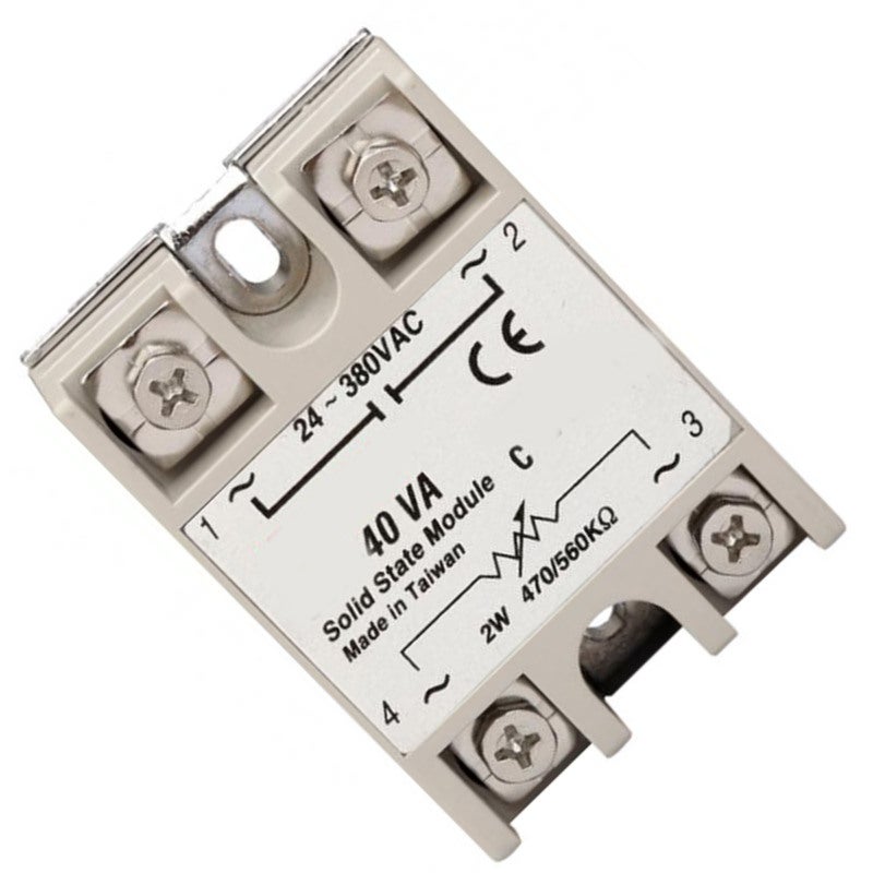 FOTEK Solid State Relay 40A 24-380VAC Output 2W 470-560KΩ Input - Spark-Free ABS SSR for Automatic Process Control - Image 3