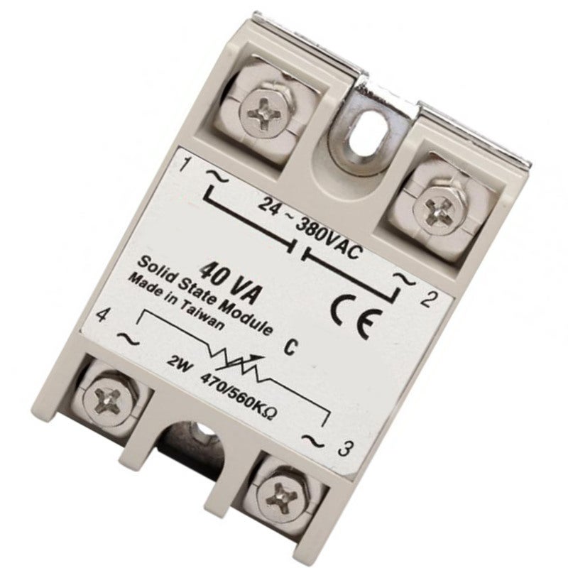 FOTEK Solid State Relay 40A 24-380VAC Output 2W 470-560KΩ Input - Spark-Free ABS SSR for Automatic Process Control - Image 2