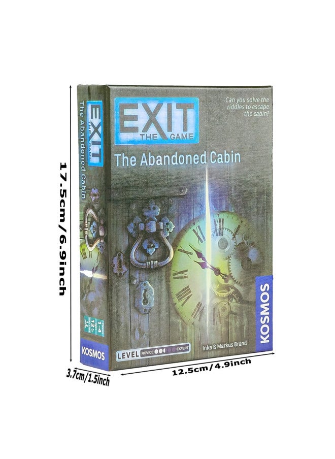 Exit: The Abandoned Cabin All-English Family Parent-Child Game Chamber Of Secrets Escape Experience Board Tour-Color:Abandoned Cottage