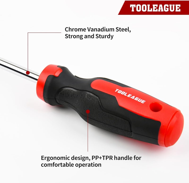 TOOLEAGUE 6Pcs Auto Upholstery Trim Panel Removal Tool Set,Car Trim Removal Tool Pry, Fastener Remover Tool Kit with Storage Bag - Image 4