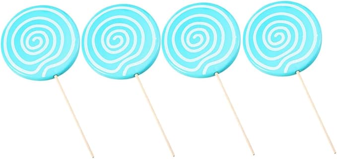 Realistic Large Blue Lollipop Decorations For Photography Props Birthday Wedding Party Events - Image 1