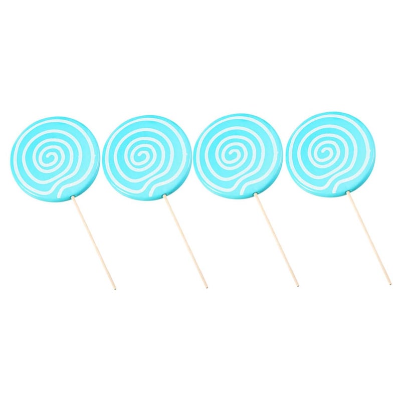Realistic Large Blue Lollipop Decorations For Photography Props Birthday Wedding Party Events - Image 2
