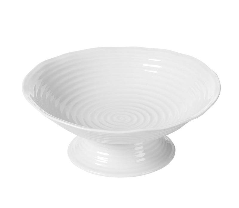 Portmeirion Sophie Conran White Footed Comport, 9 Inch Porcelain Pedestal Bowl - Elegant Serveware for Fruit, Desserts & Centerpieces - Microwave, Oven, Freezer & Dishwasher Safe - Image 4