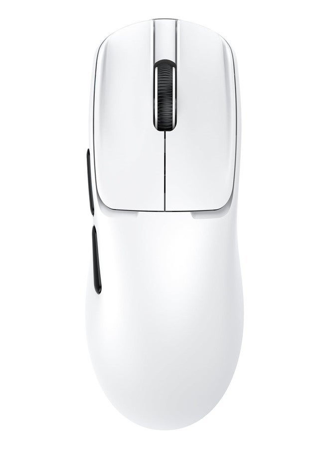 RAPIQUE Ultra-Light Wireless Mouse - 53 g Featherweight, Silent Click, Dual Mode Bluetooth 5.1 & 2.4 GHz, Side Buttons, USB‑C Recharge, Adjustable 800-1600 DPI, Laptop/Windows/iPad/MacBook/PC(White) - Image 1