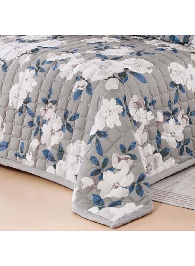 Sofia | Compressed flowered sheared bedding set 6 pieces 240 * 220 cm - Image 2