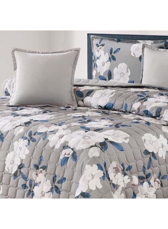 Sofia | Compressed flowered sheared bedding set 6 pieces 240 * 220 cm - Image 3