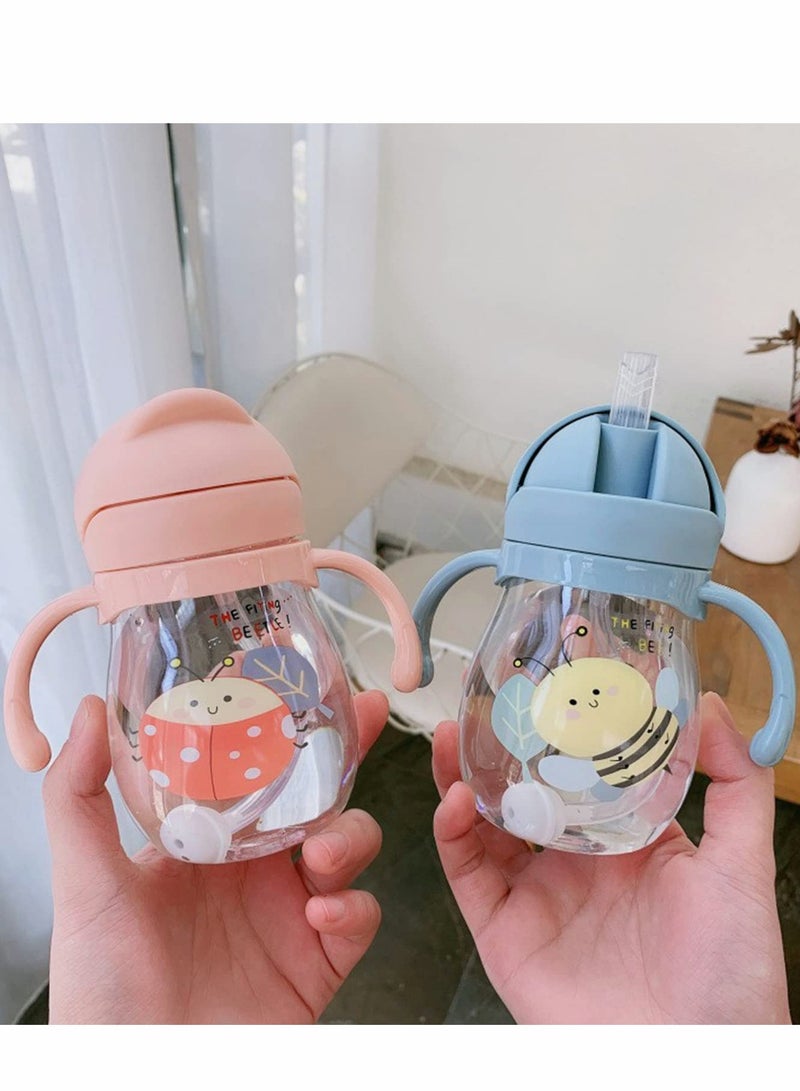 KASTWAVE Sippy Cup for Baby, more than 6 months, Kids Water Bottle 350ml, pill-Proof, Toddler with Straw and Handle, Anti-drop, Anti-leakage, Anti-choking Boys Girls Child - Image 5