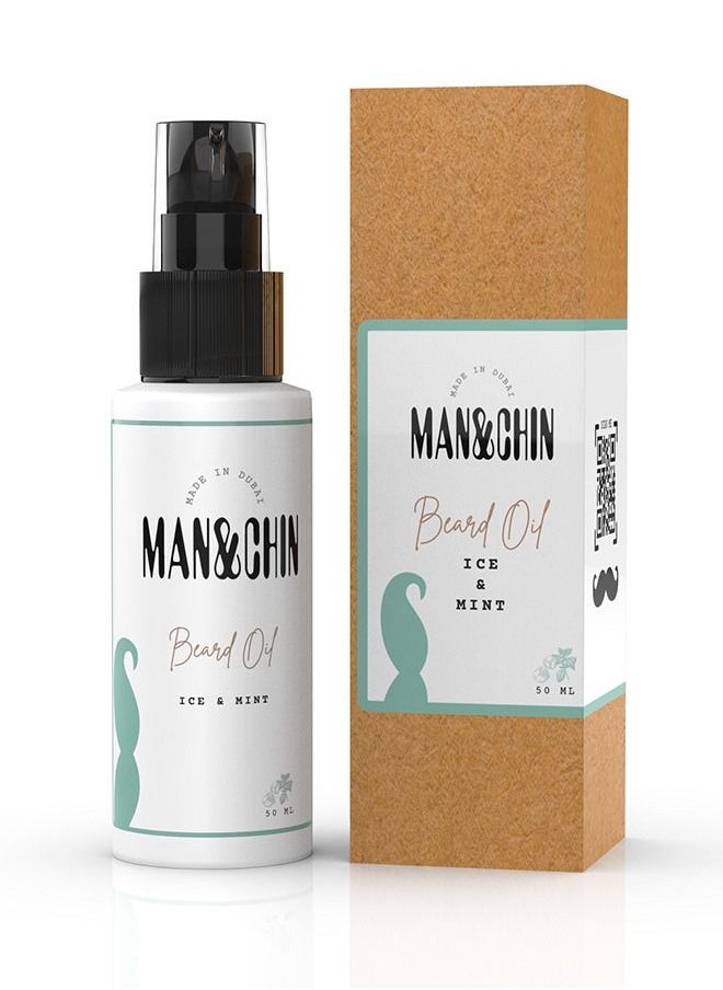 MAN&CHIN Man and Chin Beard Oil - Mint&Ice  - Image 3