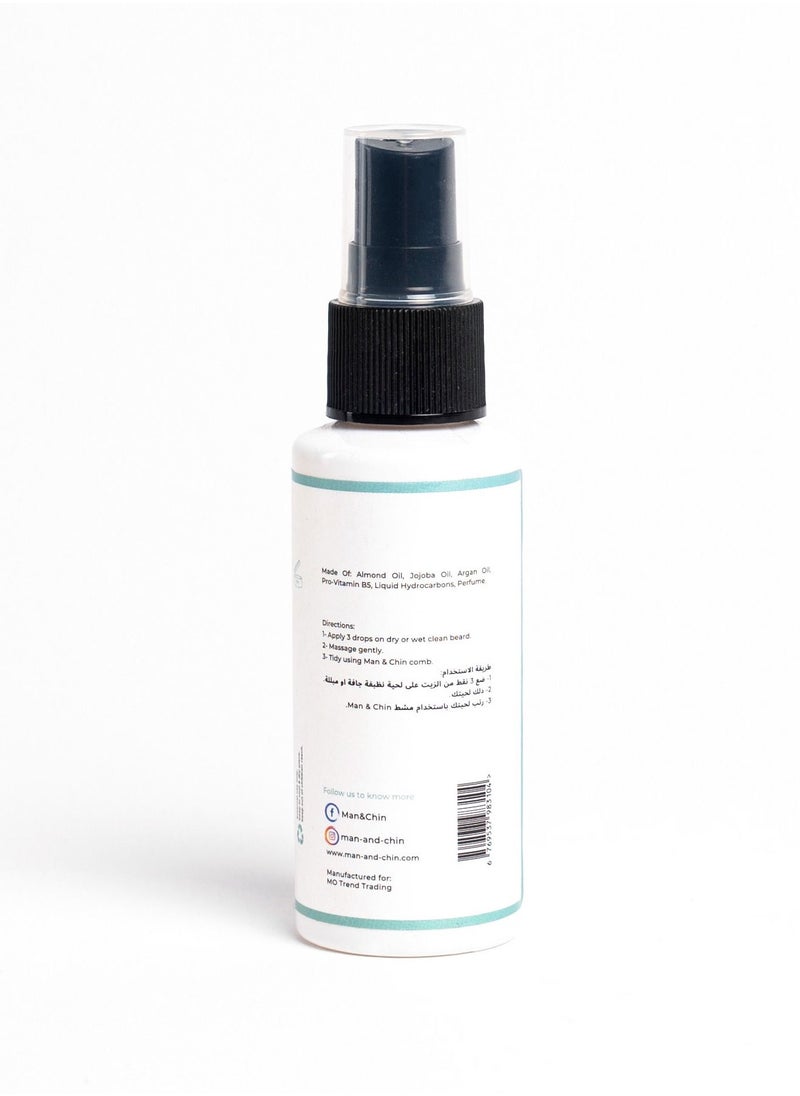 MAN&CHIN Man and Chin Beard Oil - Mint&Ice  - Image 2