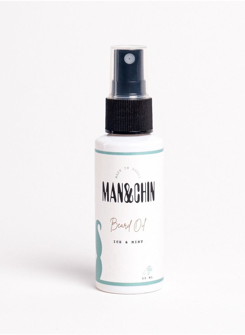 MAN&CHIN Man and Chin Beard Oil - Mint&Ice  - Image 1