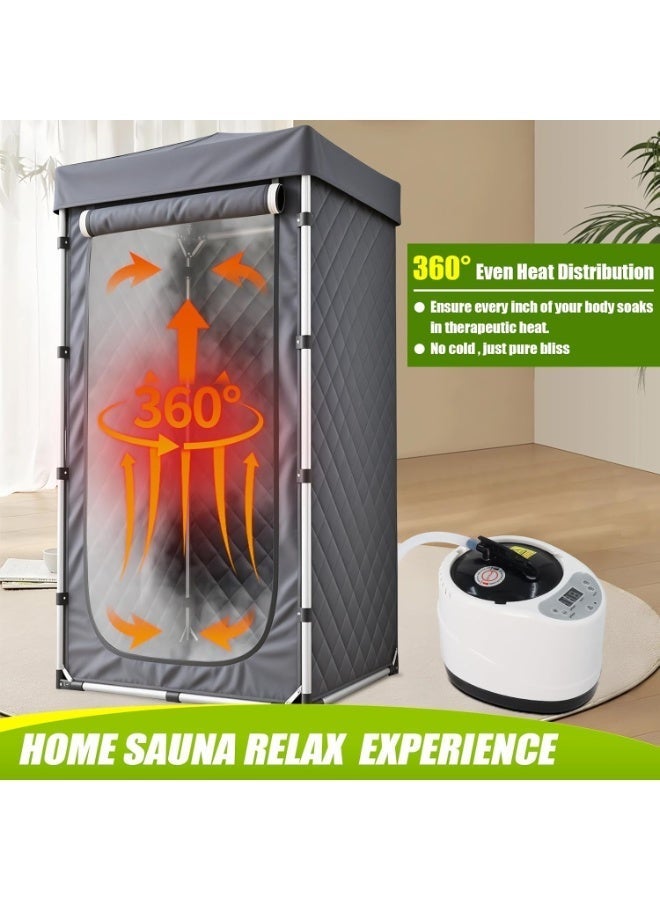 3L Sauna Steamer Machine, Portable Sauna Steamer with Remote Control, Fast Steam Generator for Sauna, Home Sauna Steamer Pot with Remote Control, Steam Cup, Home Spa Sauna Accessories White - Image 5