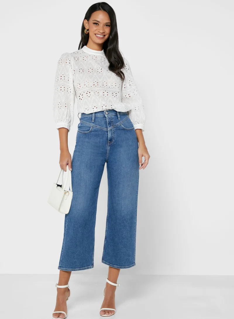 ELLA Broderie Anaglaise Detail Top