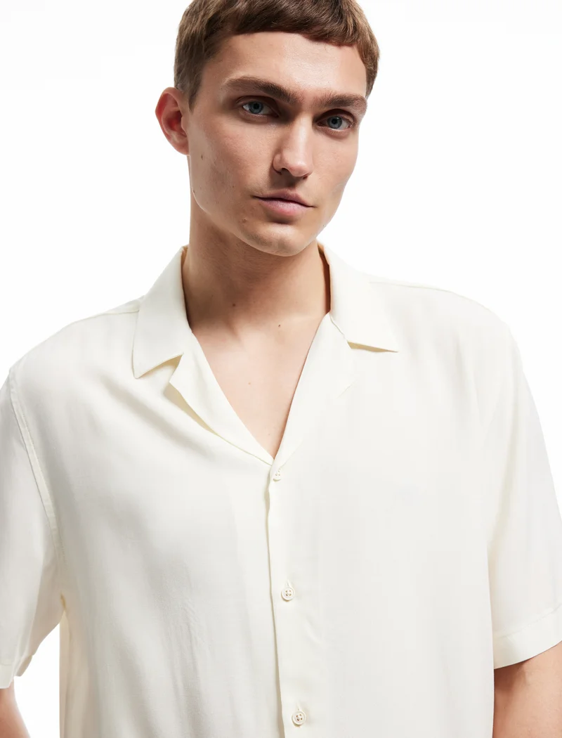 كوتون Buttoned Viscose Shirt