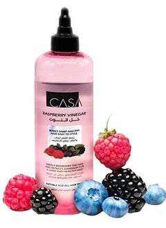 Casa Raspberry Vinegar Tonic- Makes Damp And Dry Hair Easy To Style.  - Image 1
