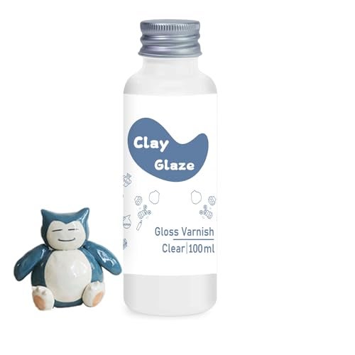 WAN2TLK Air Dry Clay Glaze 100ml, Clay Varnish for Air Drying Clay, Clear Acrylic Varnish for Craft Pottery Waterproof & Gloss Finish - Image 1