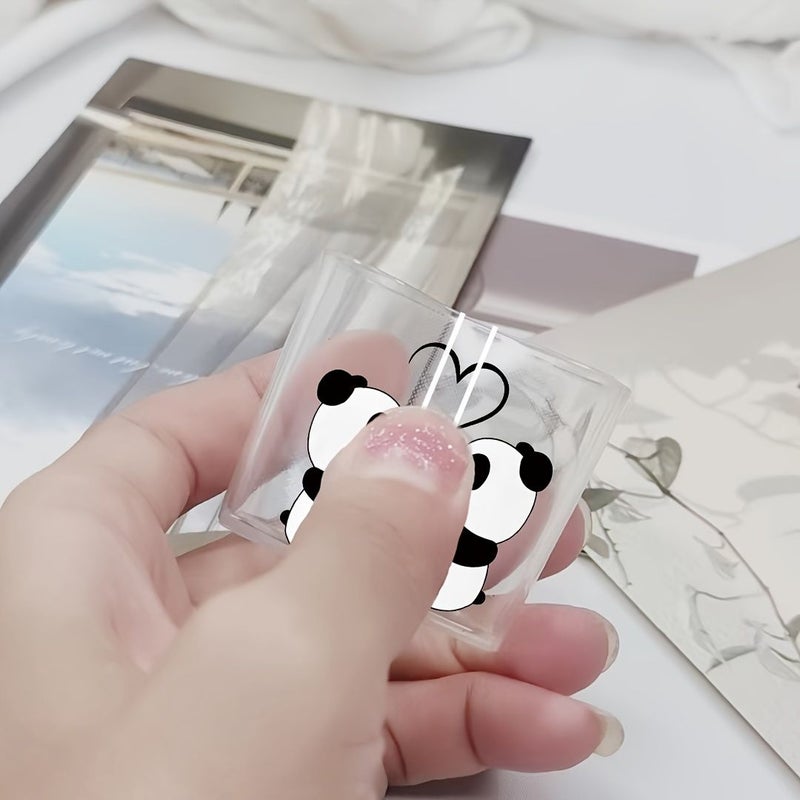 Set Of 3 Transparent Love Panda Design Charger Protection Case For Samsung 25W With Cable Protection Sleeve And Wire End Cover Gift - Image 5