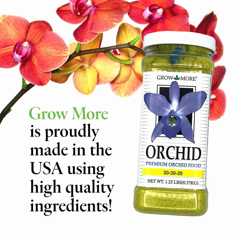 Grow More All Purpose Orchid Fertilizer 20-20-20 for Soil Maintenence Year Round - 20oz of Water Soluble Orchid Food Fertilizer for All Orchids - Plant Food for Healthy Growth & Vibrant Blooms - Image 4