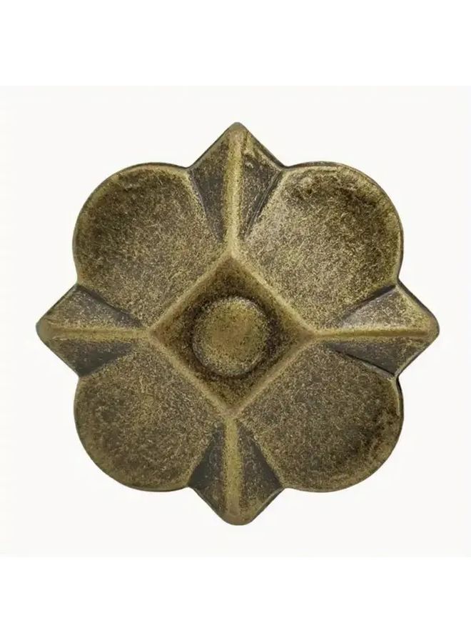 Bronze Clover Head Furniture Nails 20 Pack Rustic Decorative Fasteners for Sofa Cabinets - Image 1