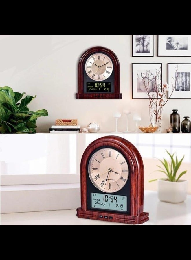 Azan Moque Wireless Prayer Clock, Muslim Wall Clock, Digital Alarm, Ramadan Home Decor, ISLM Calendar - Image 3