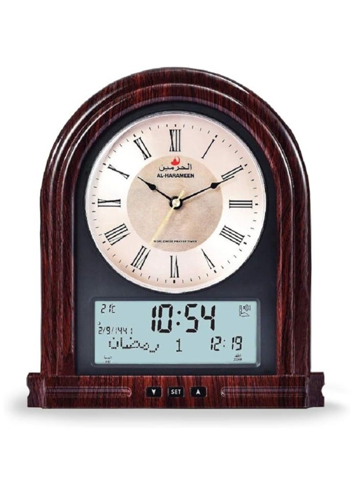 Azan Moque Wireless Prayer Clock, Muslim Wall Clock, Digital Alarm, Ramadan Home Decor, ISLM Calendar - Image 1
